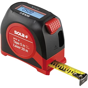 SOLA Rollbandmaß Metec mit Laserentfernungsmesser 5 m / 20 m