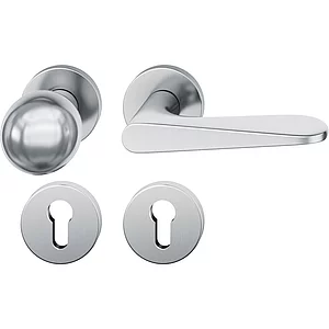 FSB Wechselgarnitur 12 1144 ASL auf Rosette PZ, Knopf drehbar, Edelstahl matt