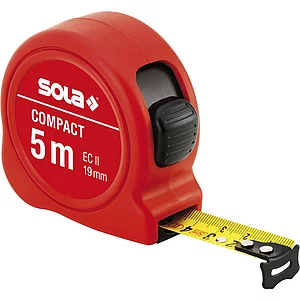 SOLA Rollbandmaß Compact 5 m EG-Prüfzeichen Genauigkeit II