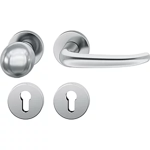 FSB Wechselgarnitur 12 1023 ASL auf Rosette PZ, Knopf drehbar, Edelstahl matt