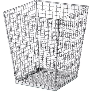 Müllkorb eckig verzinkter Draht 70 LIter