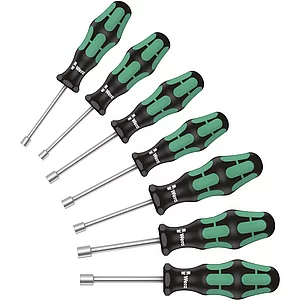 WERA Steckschlüssel-Schraubendrehersatz 395HO/7 SM 7-teilig