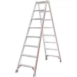 HYMER Alu-Stufen-Stehleiter Type 4024 Stufen=2 x 8 Länge=2,02 m
