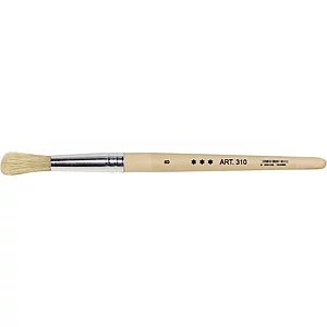 Anleger und Vergolder Pinsel Größe 8 ø 12 mm mit Holzstiel roh