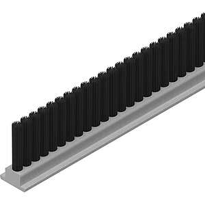 SOLIDO/HELM Bürstendichtung 10 mm zu Anschlagkasten Holz/Glas auf Maß schwarz