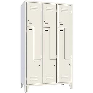 Z-Garderobenschrank Abteilanzahl 6 RAL7035 lichtgrau