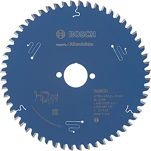 BOSCH Kreissägeblatt Expert for Aluminium ø 190 x 1,6 x 30 mm ZZ 56 (HLTCG) neg.