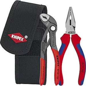 KNIPEX Mini-Zangenset 002072V06 in Gürteltasche 2-teilig Wapu- +Spitz-Kombizange