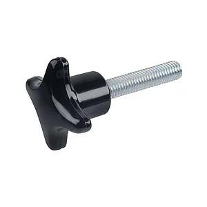 Kreuzgriffschraube DIN6335 Kunststoff Außen ø 32 mm mit Gewindestift M 6 x 15 mm