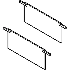 VITRIS Atrivant 80 Abdeckkappen Deckenschiene niedrig 5-bahnig Anthrazit RAL7016