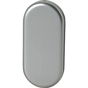 FSB Blindrosette 17 1757 oval, 32,5 x 70 x 7 mm, Aluminium silber eloxiert