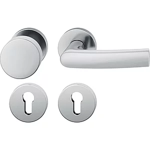 FSB Wechselgarnitur 12 1015 ASL auf Rosette PZ, Knopf fest, Edelstahl matt