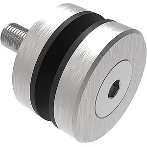 Glaspunkthalter für 8 - 18 mm, sichtbar geschraubt, ø 40 mm, Edelstahl V2A