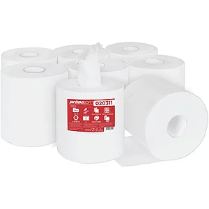 Putzpapier-Rolle Maxi primaSOFT weiß 2-lagig Packungsinhalt 6 Rollen