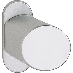 GRUNDMANN Türknopf GEOS - auf Rosette, Zylinderform abgeschrägt 56x40, Edst.