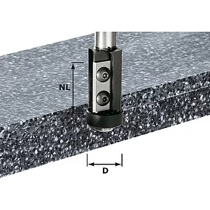 FESTOOL Wendeplatten-Bündigfräser HW 21 x 30 mm Schaft 12 mm