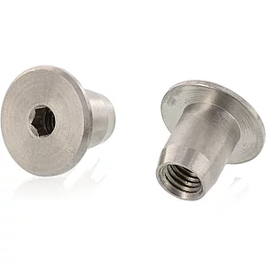 Hülsenmutter Flachkopf M 6x15 Edelstahl 1.4305