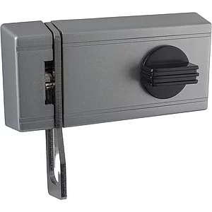 MARCHESI Zusatzschloss mit Türfänger, o. Außenzylinder, DM 70, rechts, silber