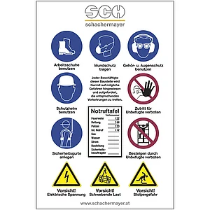 Baustellenhinweistafel 1000x660x3