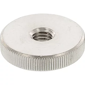 DIN467 M 5 Edelstahl A1 1.4305 Rändelmutter flache Form