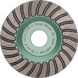 DIEWE Diamant-Trockenschleifteller Premium Line Turbo 100 x 18 x 22.23 mm