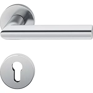 FSB Objekt Drückergarnitur 72 1076 AGL auf Rosette PZ, Edelstahl matt