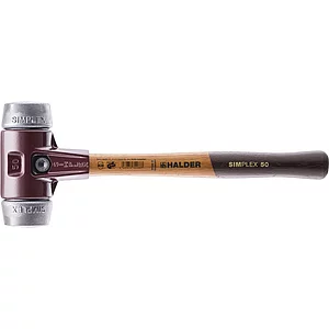 HALDER Schonhammer Temperguss Kopf ø 40 mm Alu Hickory Stiel