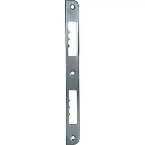 Schließblech R10 gerade einseitig abgerundet, 210x20x3 mm, Stahl verzinkt