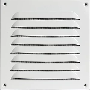 UPMANN Wetterschutzgitter aufschraubbar eckig 200x200 mm Alu weiß