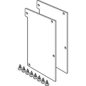 Abdeckungen stirnseitig HAWA-Frontslide für Wandbefestigung, ohne Distanz, Alu