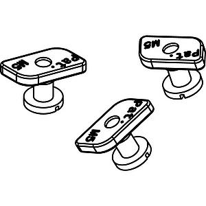 HAWA Junior 120 Montageset zu Winkelprofil (10 Stück)