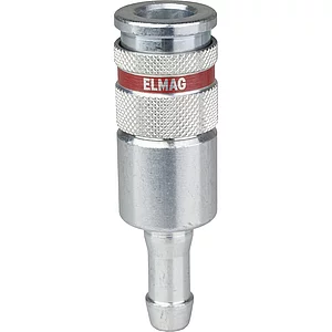 JWL Stahlkupplung DN 7,8 mit Schlauchtülle ø 8 mm