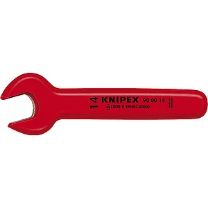 KNIPEX Einmaulschlüssel isoliert, SW 24 mm, Maulstellung 15°, L=210 mm