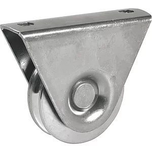 IBFM Schiebetorrolle mit Auflager 386, Ø 60mm, V-Nut , Stahl verzinkt