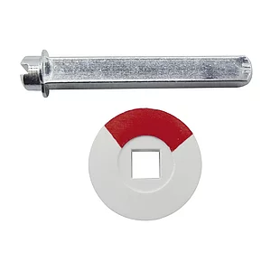 Notöffner f. WC-Langschilder u. Rosetten mit Sichtschlitz, Stahl verzinkt