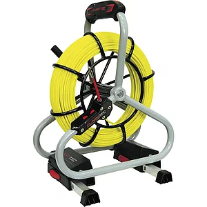 RUNPOTEC Glasfaserstab auf Stahlhaspel Ø 4,5 mm Länge 60 m