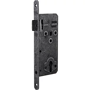 HALCÖ Einstemmschloss PZW FH- tauglich,DM50,Stahl schwarz passiviert beschichtet