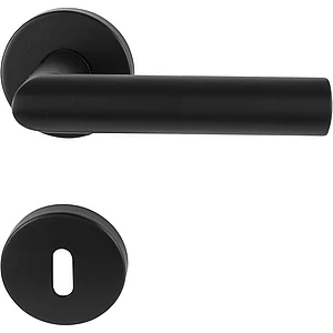 MARCHESI Drückergarnitur GEHRUNG BB, ohne Stütznocken, Edelstahl schwarz matt