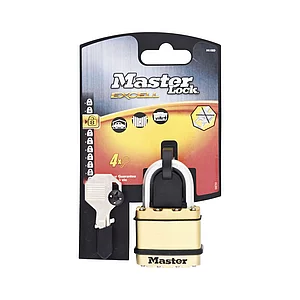 MASTER LOCK Vorhangschloss Excell M1BEURD Messing 45 mm, verschiedensperrend SB
