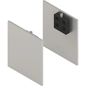 SOLIDO 100/HELM Abdeckkappen-Set Blende H/G Abstandsprofil 9 und 15 mm Edelstahl