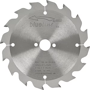 AKE Kreissägeblatt HW ø 160 x 1,2 x 20 mm Z16 Wechselzahn (WZ) positiv