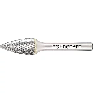 BOHRCRAFT HM-Frässtift Form G Spitzbogen Kopf ø 10 mm Länge 20 mm Zahnung Z3-X