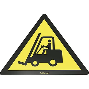 FATH Bodenschild Warnung vor Flurförderzeugen 450mm