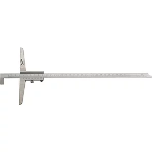 HELIOS PREISSER Tiefenmessschieber Form B mit Haken DIN 862 Messbereich 0-200 mm