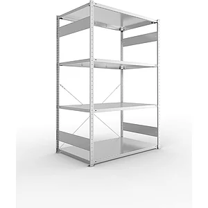 META Steck-Grundregal 2000 x 1300 x 800 mm 4 Fachböden 230 kg