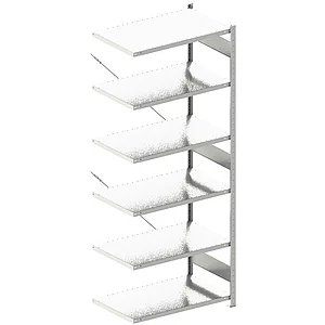 META Steck-Anbauregal 2500 x 1000 x 600 mm 6 Fachböden 150 kg