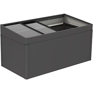 BIOHORT Frühbeetaufsatz HochBeet 2 x 1 dunkelgrau-metallic