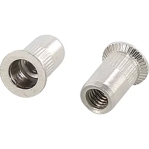 Blindnietmutter Senkkopf gerändelt Rundschaft offen M12x24.0 Edelstahl