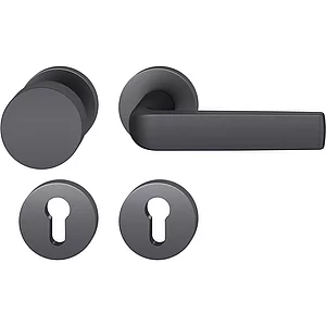 FSB Feuerschutz Wechselgarnitur 76 1267 AGL DIN PZ, links, schwarz matt