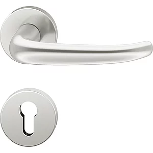 FSB Objekt Drückergarnitur 72 1023 AGL auf Rosette PZ, silber eloxiert